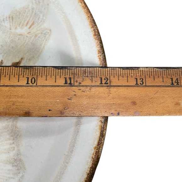 Large 12" Studio Pottery Fish Platter Plate Artist Signed M - Picture 5 of 10